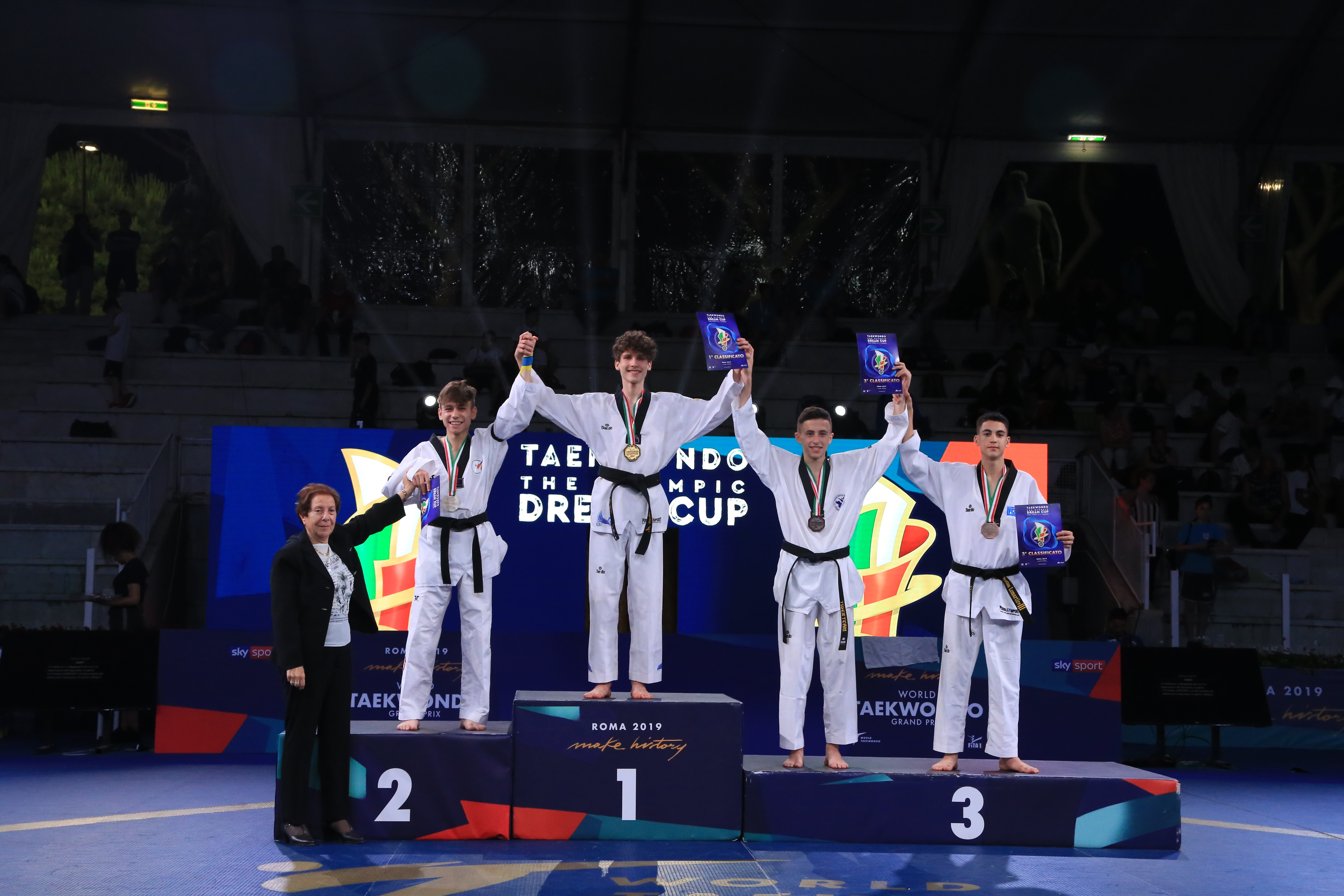 Oro per Andrea Conti della Asd Nrgym Taekwondo Arezzo all'Olympic Dream Cup 2019